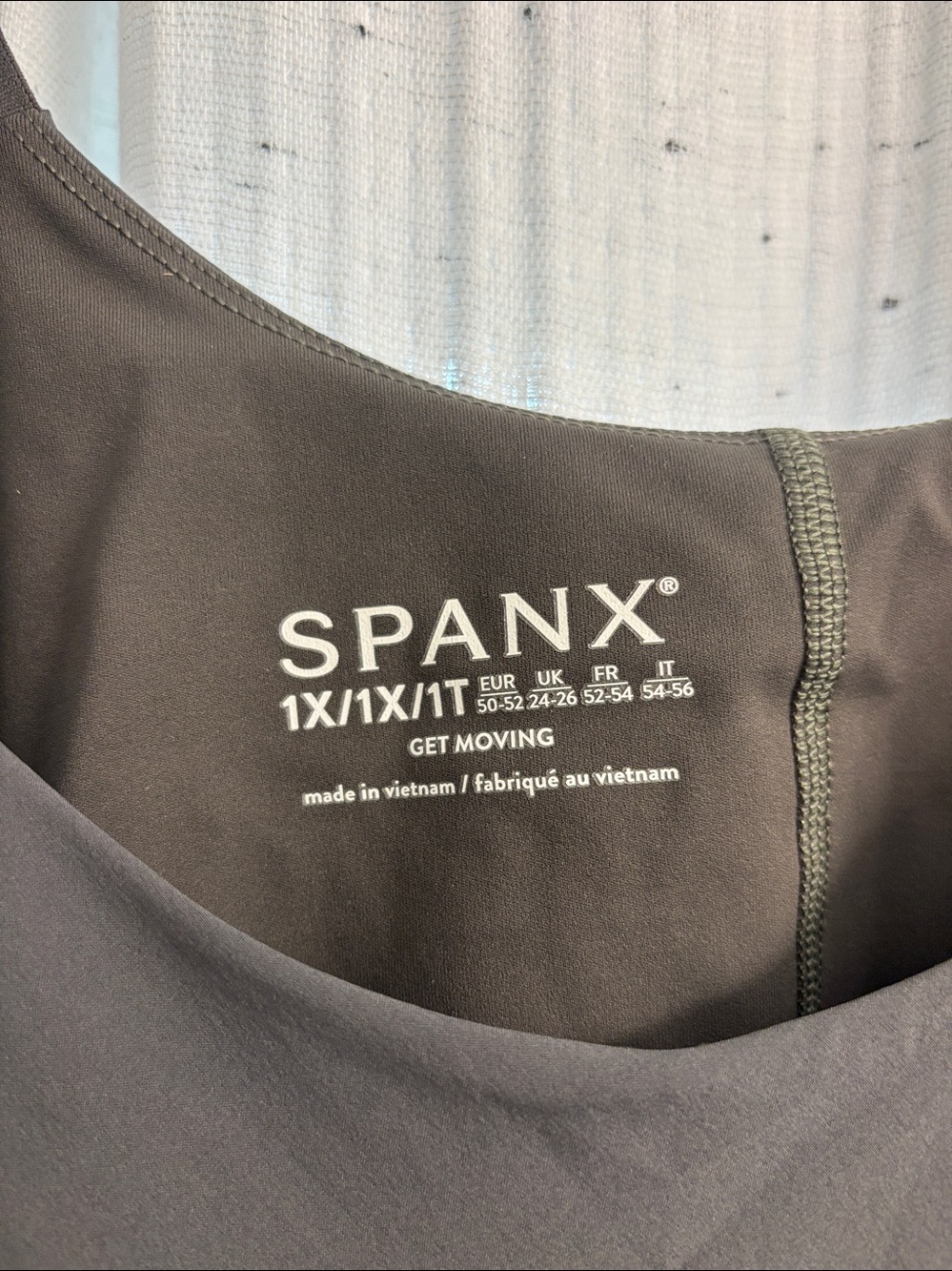 Spanx dark grey w/slate green hue inside. Pleated-Hem Get Moving dress - Picture 9 of 12